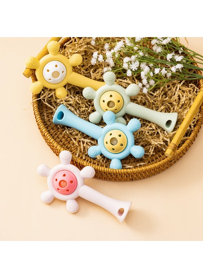 Mini Treasures BPA Free Silicone Teether Toy Baby Rattle Toy Teething Ring Sensory Toys For Toddlers Teething Chewing Toy Baby Accessories - Image 2